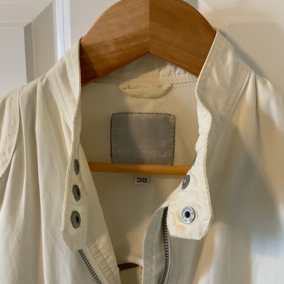 Amisu Off White Biker Style Jacket - Picture 2 of 3
